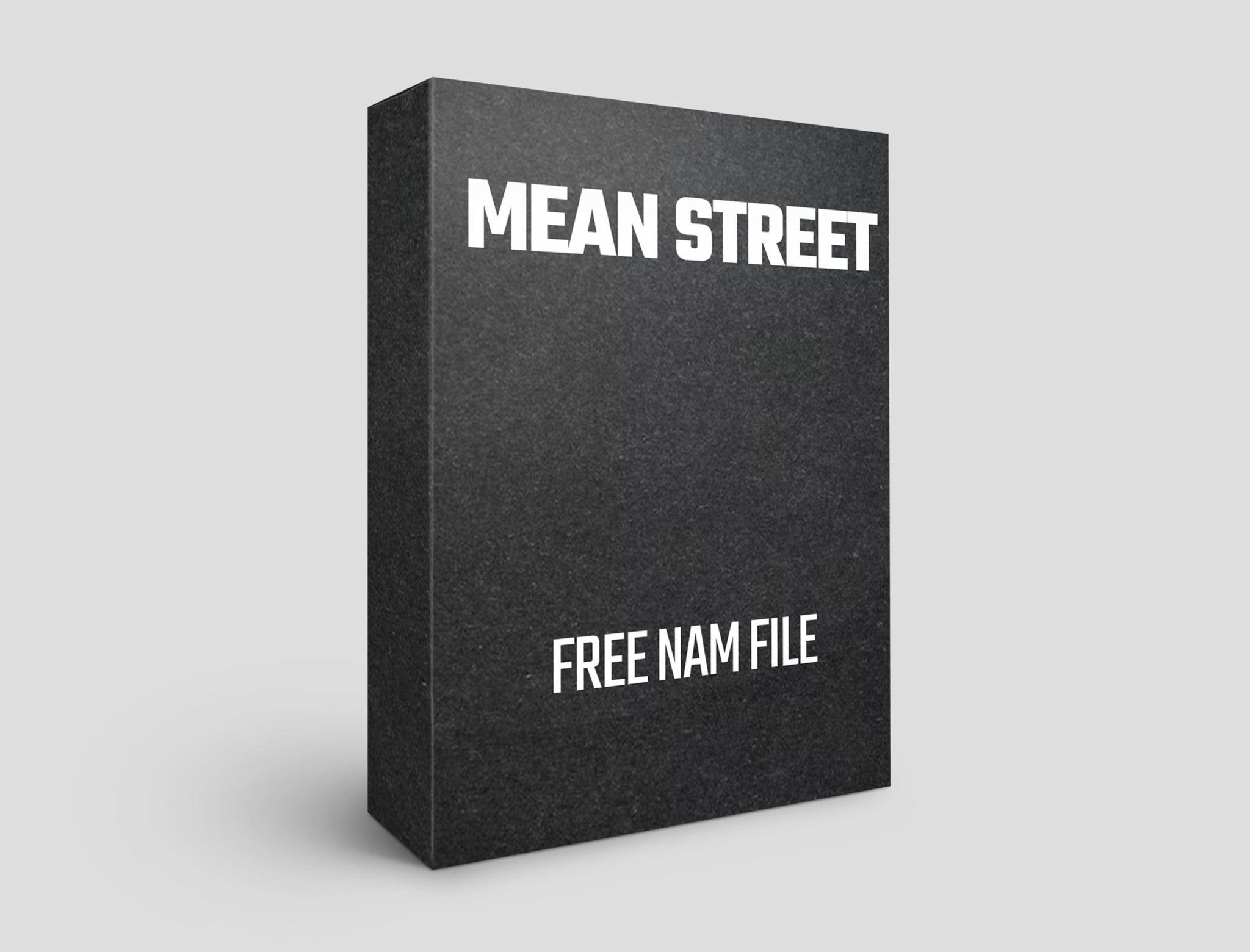 Mean Street Free NAM file for Valeton GP-5 preset download, showcasing a sleek black design.
